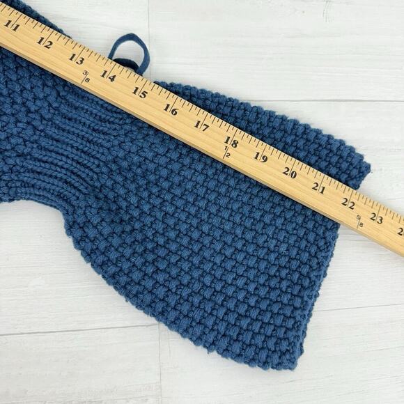 KASH Italy Wool Silk Cashmere Blend Chunky Knit Sweater Women Size 42 / XL Teal - Picture 12 of 14